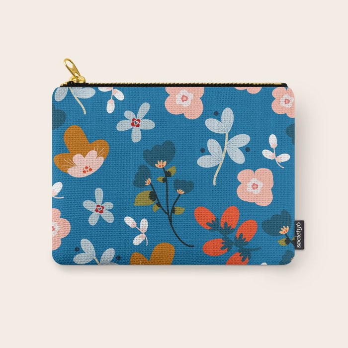 Folk floral Carry All Pouch Gallery Image 1