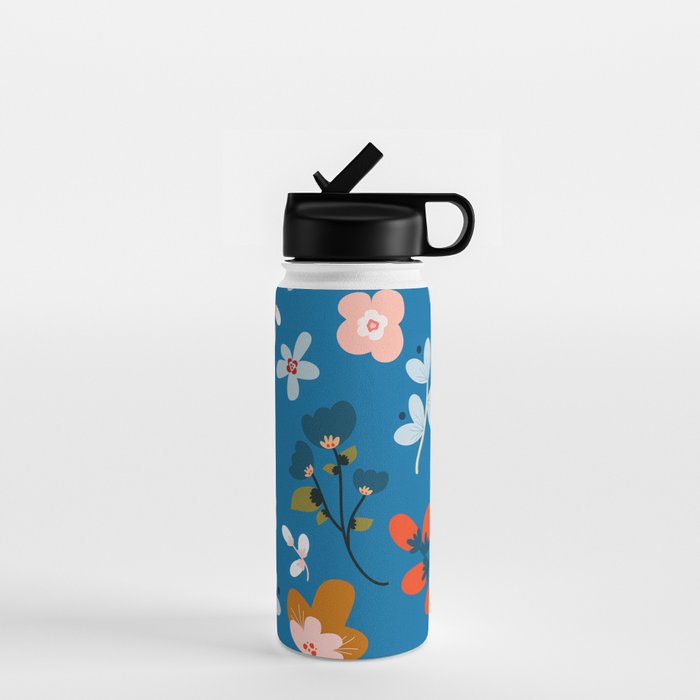 Folk floral Water Bottle Gallery Image 1