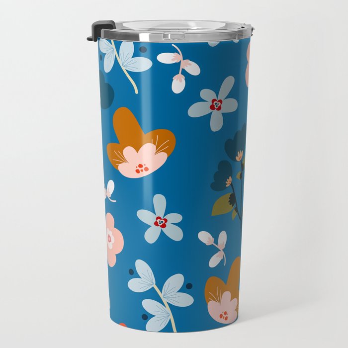 Folk floral Travel Mug Gallery Image 3