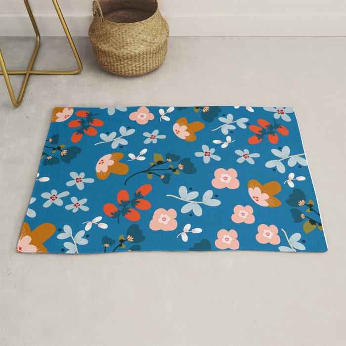 Folk floral Rug Gallery Image 1