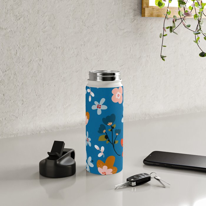 Folk floral Water Bottle Gallery Image 4