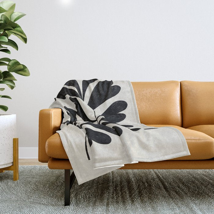 Love Palm Branch Throw Blanket Gallery Image 1