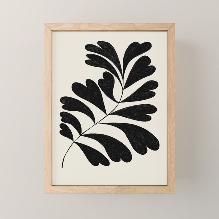 Love Palm Branch Mini Art Print Gallery Image 1