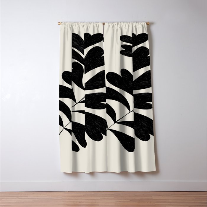 Love Palm Branch Window Curtain Gallery Image 3