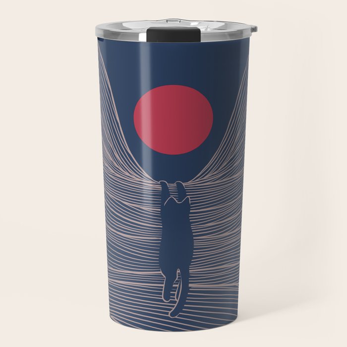 Cat Landscape 189 Travel Mug Gallery Image 1