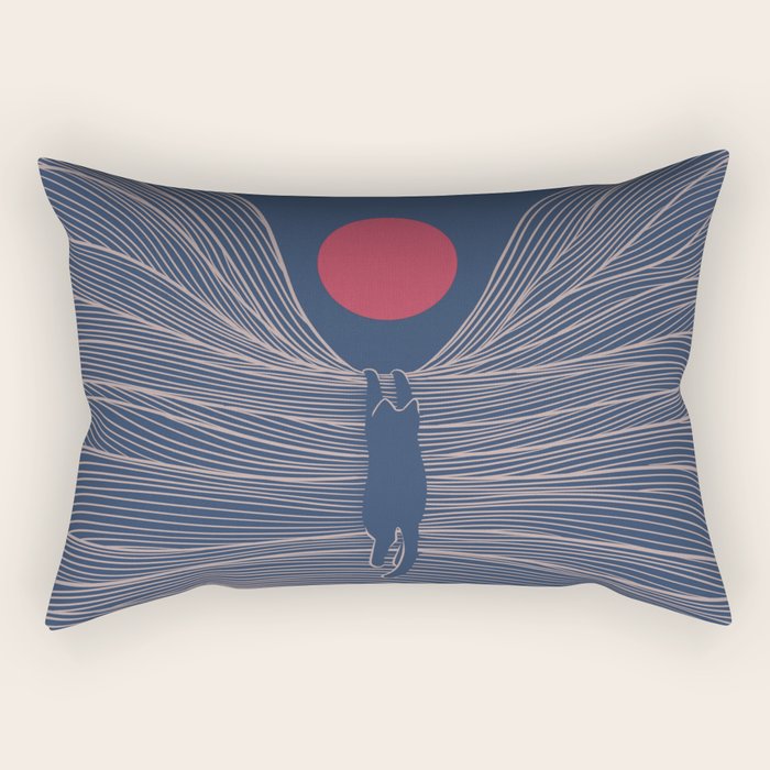 Cat Landscape 189 Rectangular Pillow Gallery Image 2