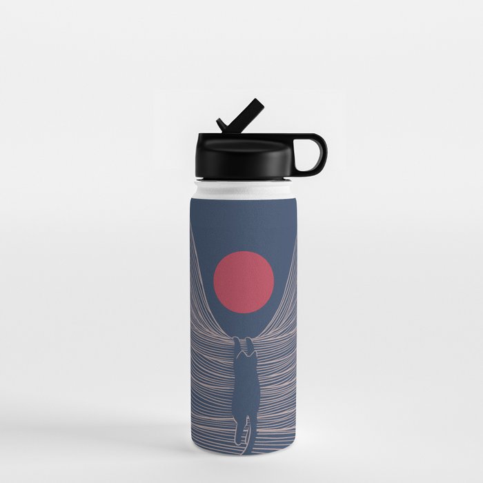 Cat Landscape 189 Water Bottle Gallery Image 1