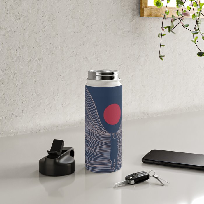 Cat Landscape 189 Water Bottle Gallery Image 4