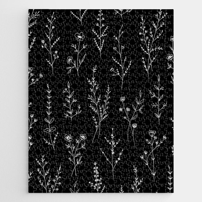 New Black Wildflowers Jigsaw Puzzle Gallery Image 1