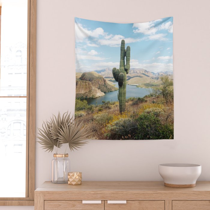Arizona Saguaro Wall Tapestry Gallery Image 2