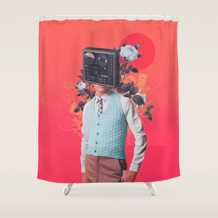 Phonohead Shower Curtain Gallery Image 1