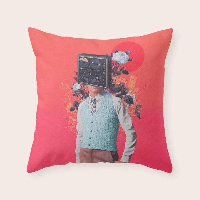 Phonohead Throw Pillow Gallery Image 6