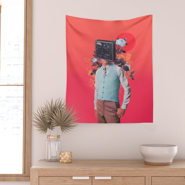 Phonohead Wall Tapestry Gallery Image 2
