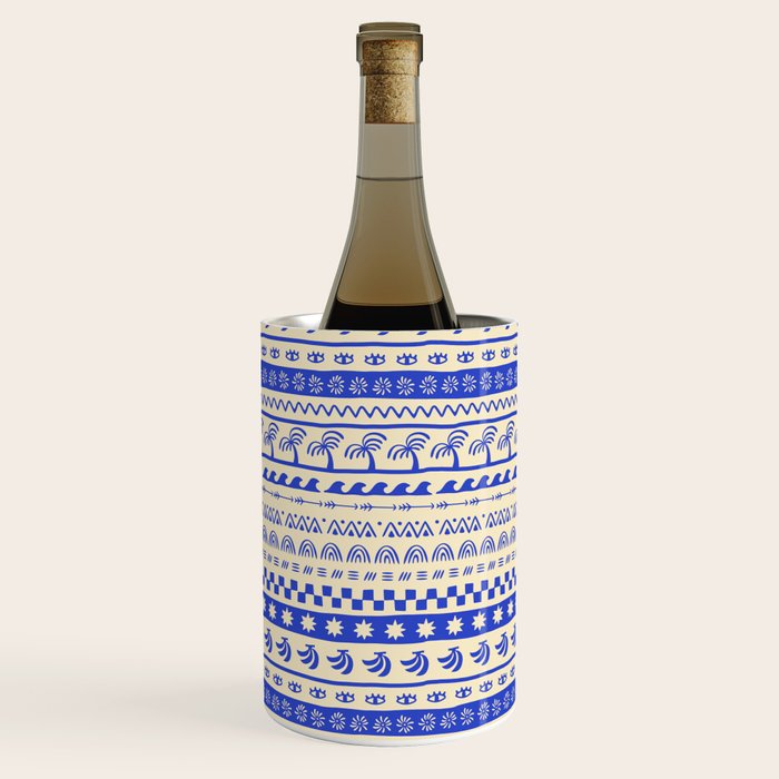 Vintage tropical summer nature art pattern Wine Chiller Gallery Image 3