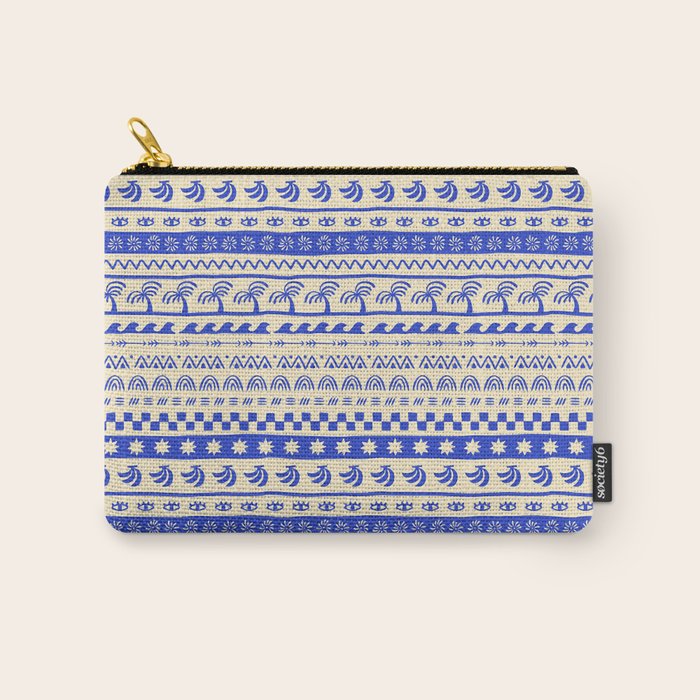 Vintage tropical summer nature art pattern Carry All Pouch Gallery Image 1