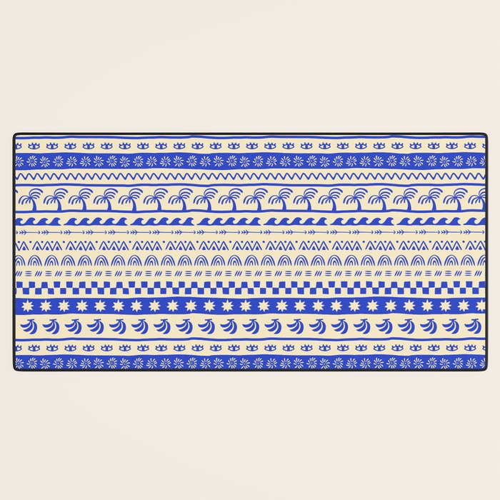 Vintage tropical summer nature art pattern Desk Mat Gallery Image 3