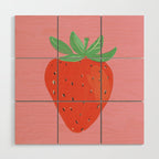 Sweet strawberry Wood Wall Art Gallery Image 1