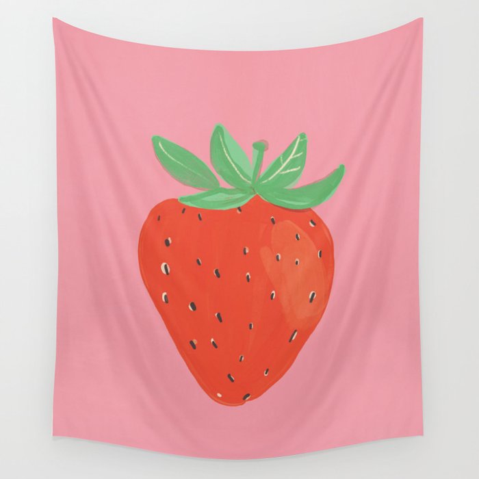 Sweet strawberry Wall Tapestry Gallery Image 4