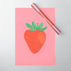 Sweet strawberry Wrapping Paper Gallery Image 1