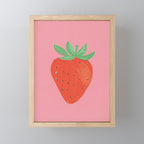 Sweet strawberry Mini Art Print Gallery Image 1