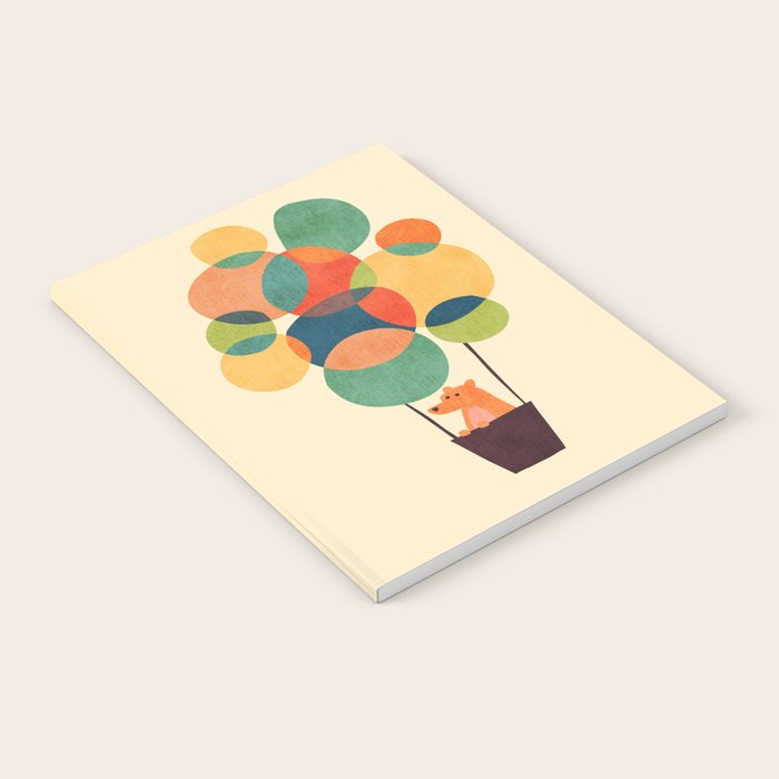 Whimsical Hot Air Balloon Notebook Gallery Image 1
