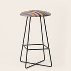 Muted Color Stripes of Joy Stool Gallery Image 1