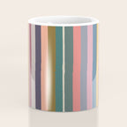 Muted Color Stripes of Joy Coffee Mug Gallery Image 4