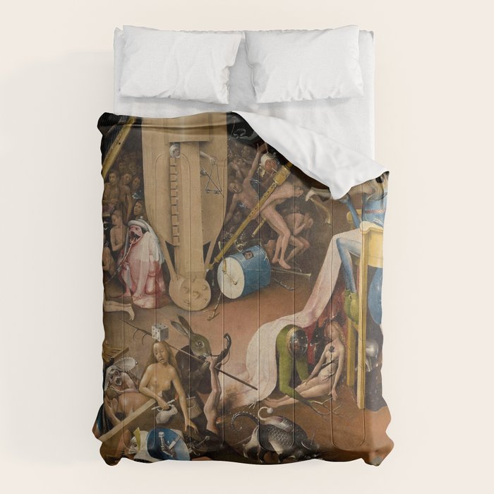 Visions of Hell by Heironymus Bosch Comforter Gallery Image 1