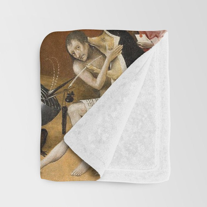 Visions of Hell by Heironymus Bosch Throw Blanket Gallery Image 3