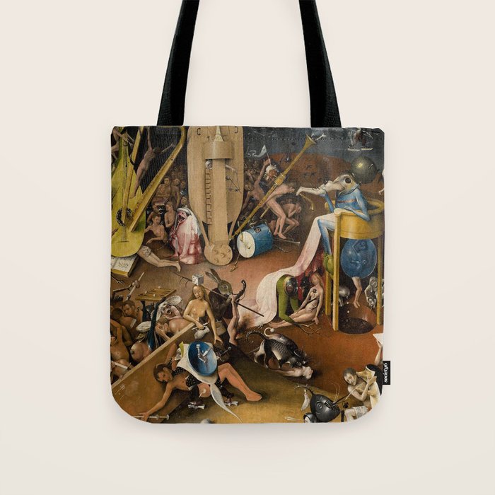 Visions of Hell by Heironymus Bosch Tote Bag Gallery Image 1