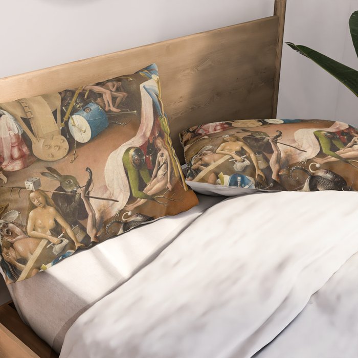 Visions of Hell by Heironymus Bosch Pillow Sham Gallery Image 2
