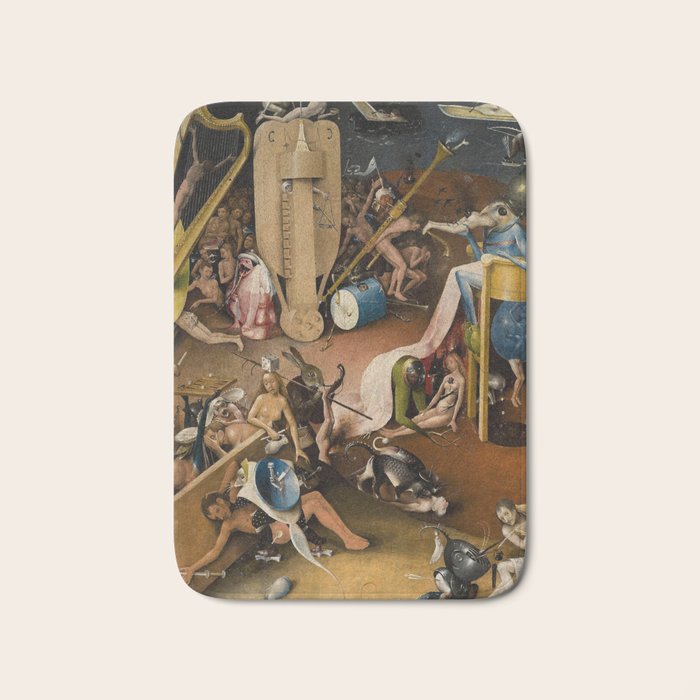 Visions of Hell by Heironymus Bosch Bath Mat Gallery Image 1
