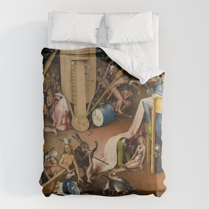 Visions of Hell by Heironymus Bosch Duvet Cover Gallery Image 6