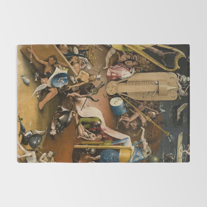 Visions of Hell by Heironymus Bosch Rug Gallery Image 2