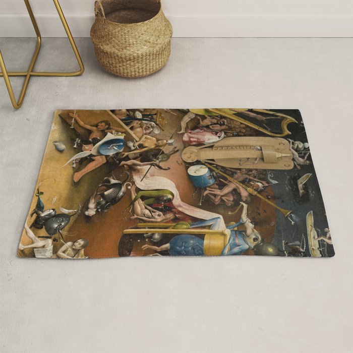 Visions of Hell by Heironymus Bosch Rug Gallery Image 1