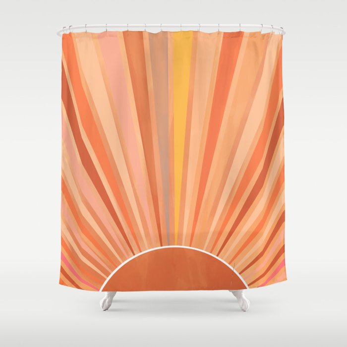 Dessert Sunset Shower Curtain Gallery Image 1