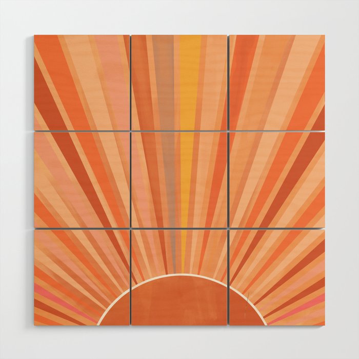 Dessert Sunset Wood Wall Art Gallery Image 1