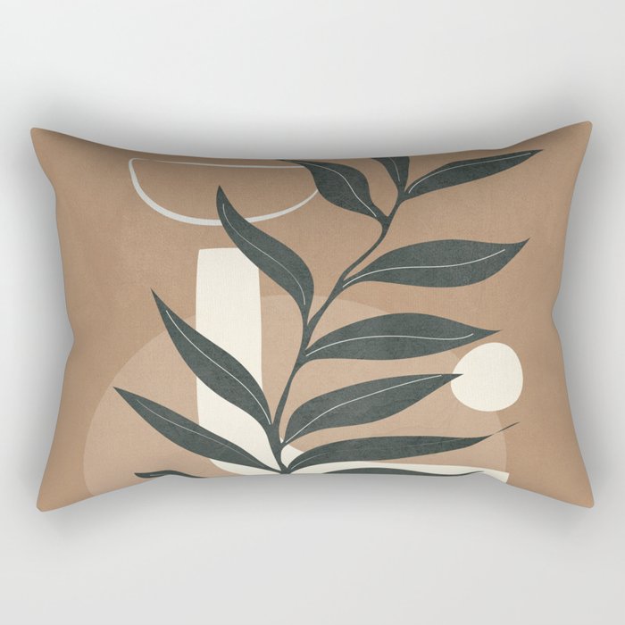Leaf Design 1 Rectangular Pillow Gallery Image 2