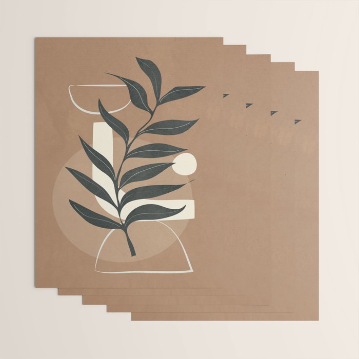 Leaf Design 1 Wrapping Paper Gallery Image 3