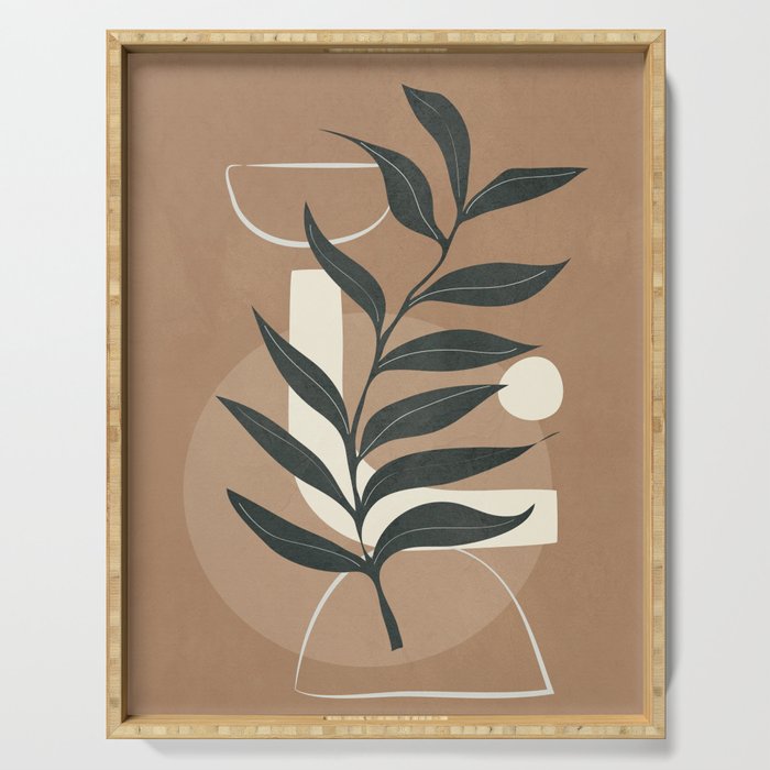 Leaf Design 1 Serving Tray Gallery Image 1