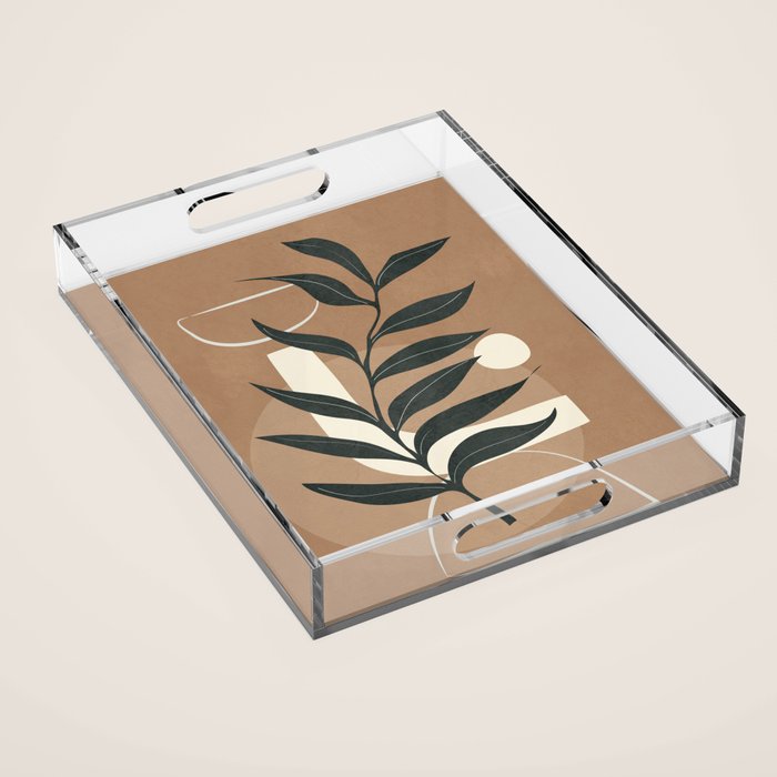 Leaf Design 1 Acrylic Tray Gallery Image 1