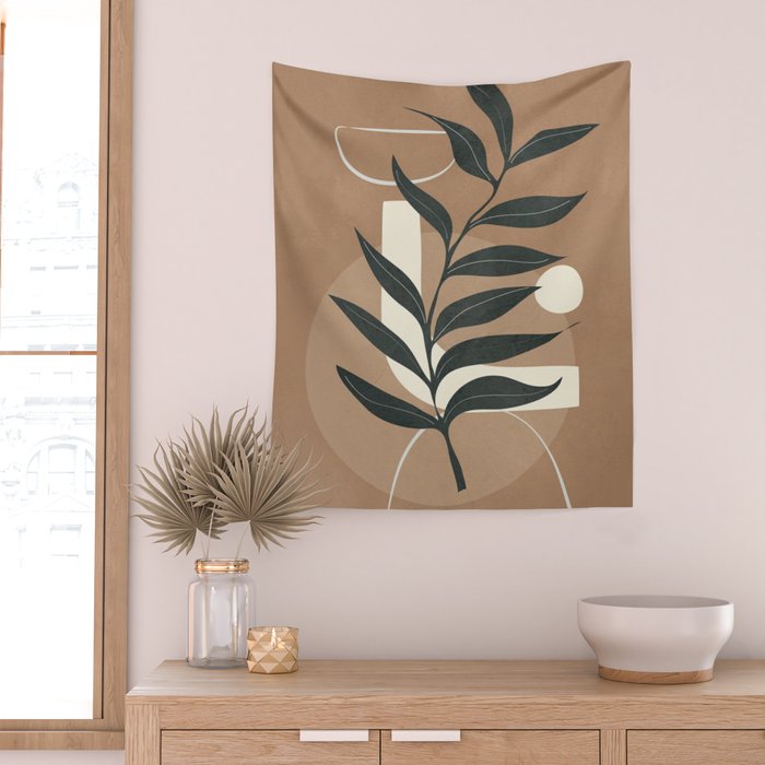 Leaf Design 1 Wall Tapestry Gallery Image 2