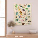 Rainbow Zoo Wall Tapestry Gallery Image 2