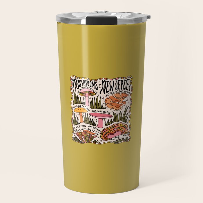 Mushrooms of New Jersey Travel Mug Gallery Image 1