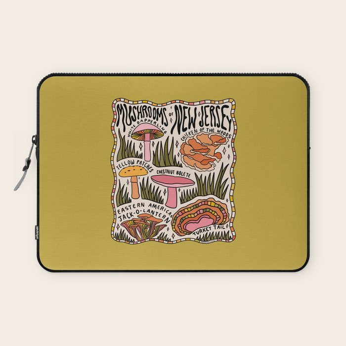 Mushrooms of New Jersey Laptop Sleeve