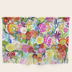 Bright Colorful Floral painting Wall Hanging Gallery Image 1