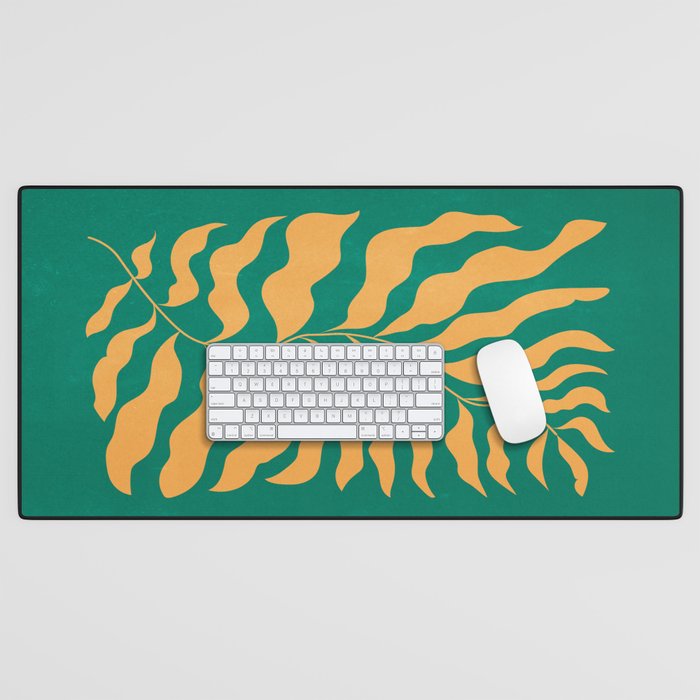 JAZZ FERNS 02 | Tropical Green & Casablanca Matisse Edition Desk Mat Gallery Image 1