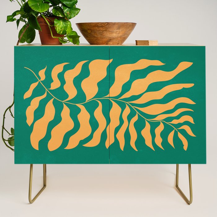 JAZZ FERNS 02 | Tropical Green & Casablanca Matisse Edition Credenza Gallery Image 1