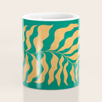 JAZZ FERNS 02 | Tropical Green & Casablanca Matisse Edition Coffee Mug Gallery Image 4