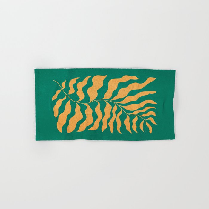 JAZZ FERNS 02 | Tropical Green & Casablanca Matisse Edition Bath Towel Gallery Image 1
